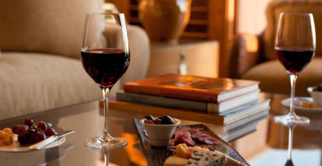 Wine and snack