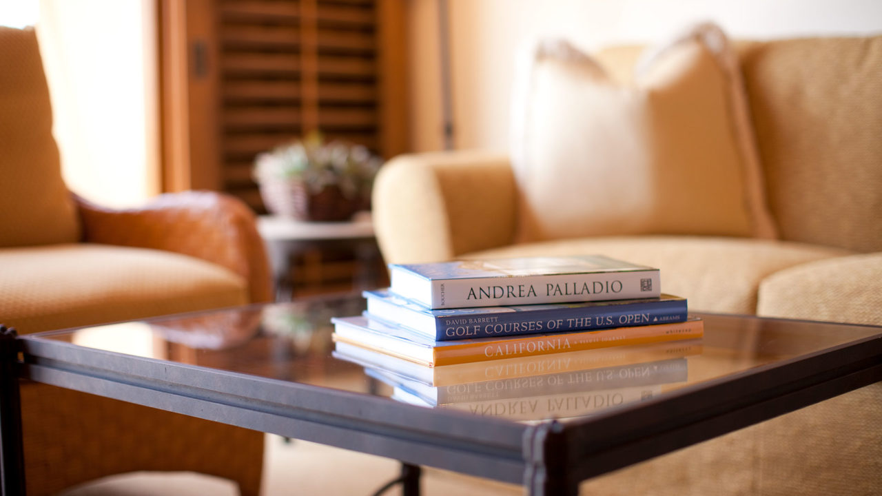 Books in bungalow