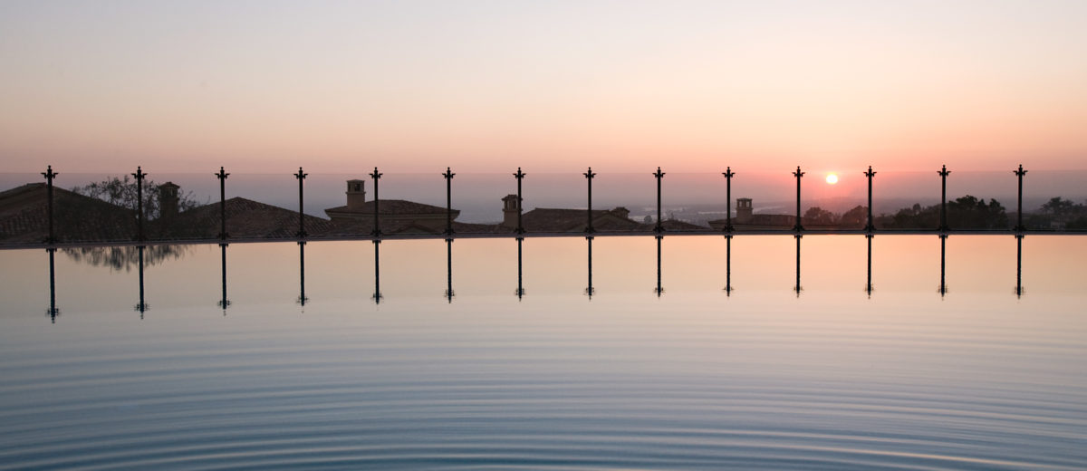Villas at Pelican Hill sunset pool