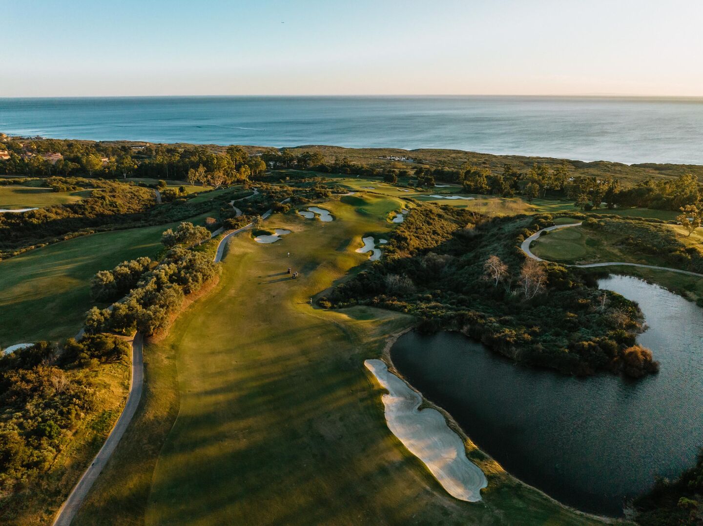 pelican hill golf course aerial view