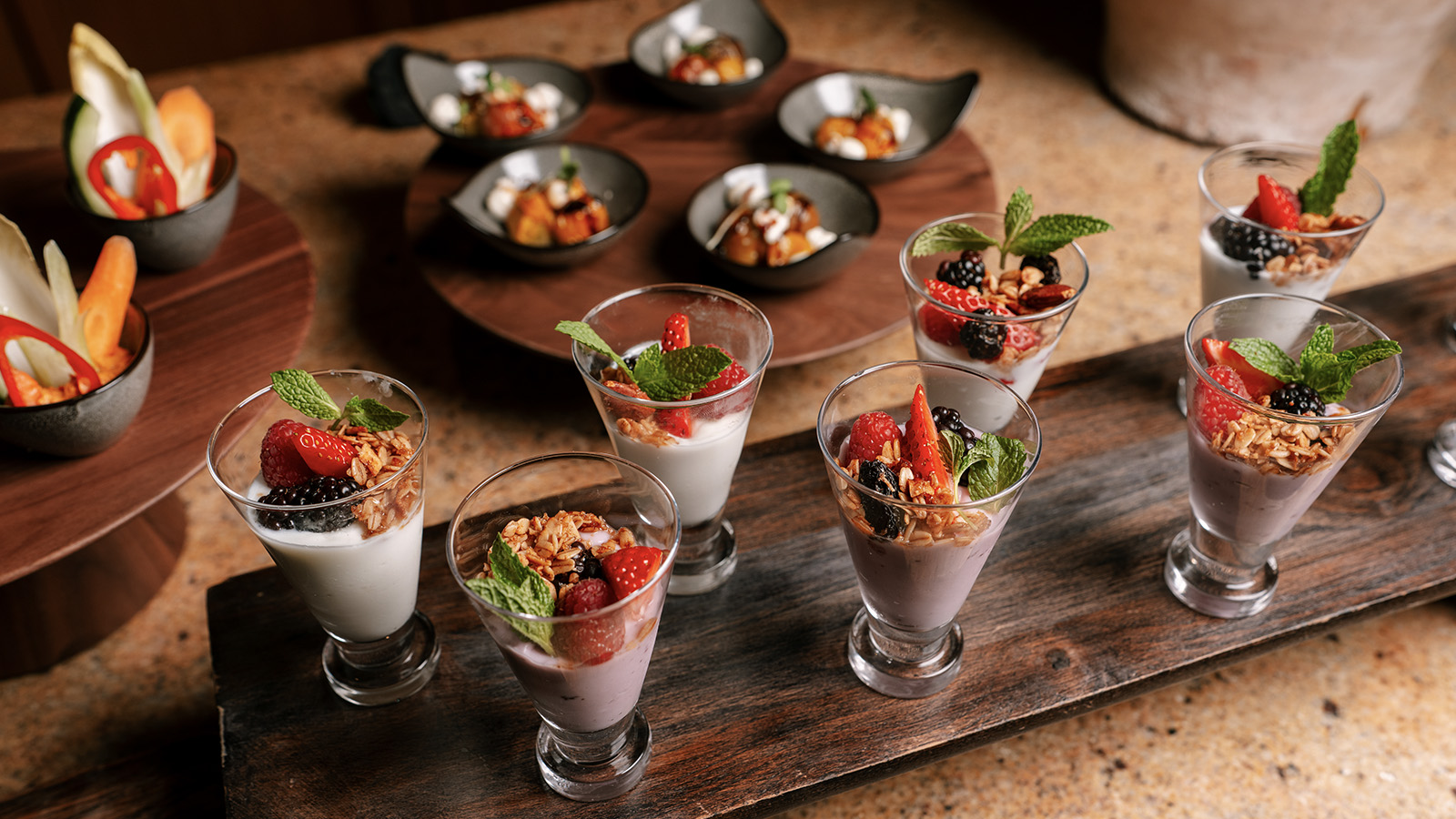 villa clubhouse breakfast parfaits
