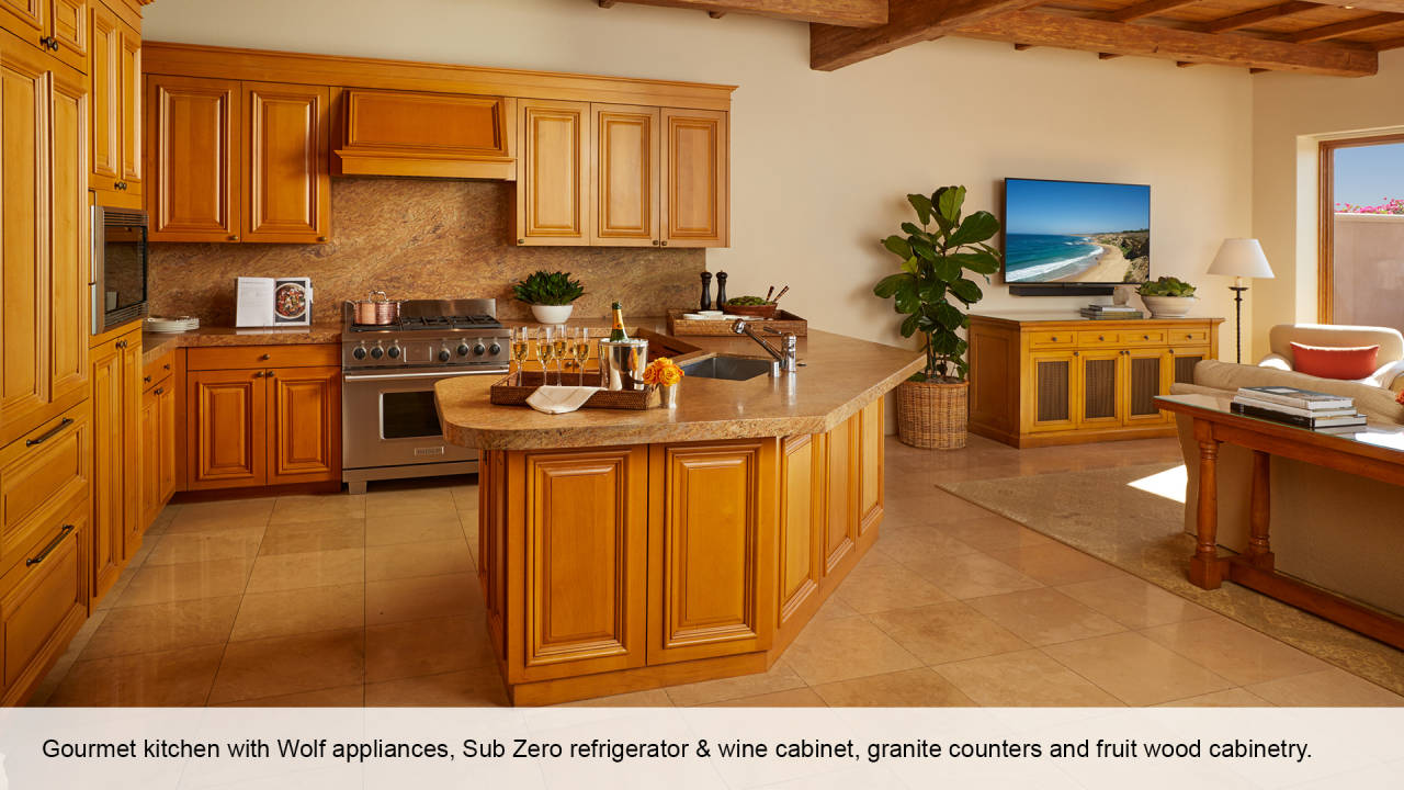 villa gourmet kitchen